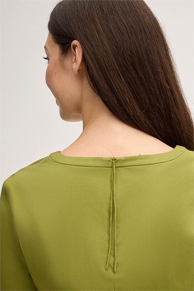 Kurzarmbluse aus Baumwoll-Stretch