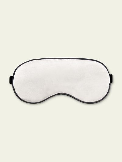 Elegante Seidenschlafmaske mit Paspelierung