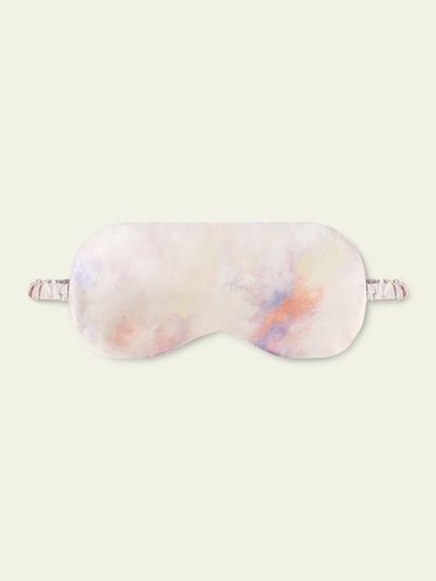 Seiden-Schlafmaske mit Aquarell-Muster