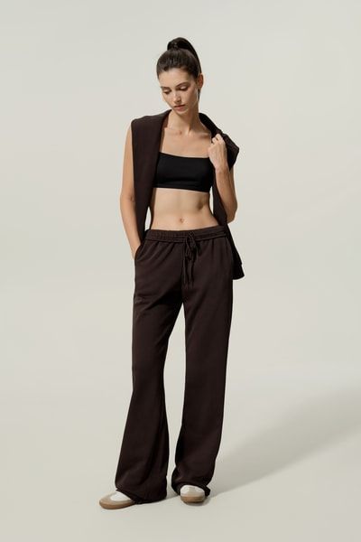 Atmungsaktive Loungehose mit geradem Bein