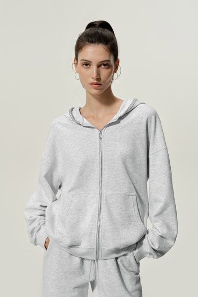 Übergroßer atmungsaktiver Kapuzenpullover