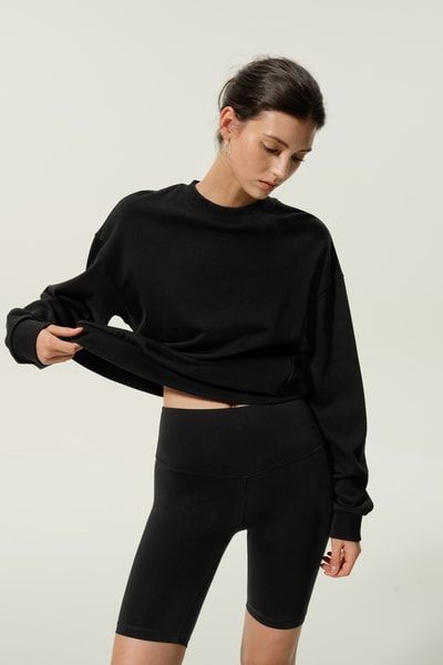 Weiches Oversize-Sweatshirt mit Rundhalsausschnitt