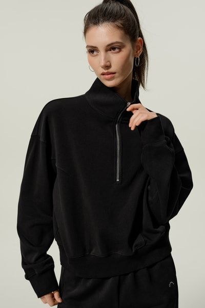 Sportlicher Heirloom Half-Zip Pullover