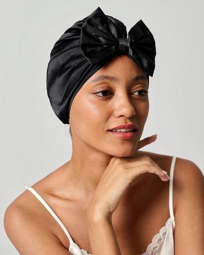 Seiden-Schlafturban im Vintage-Stil