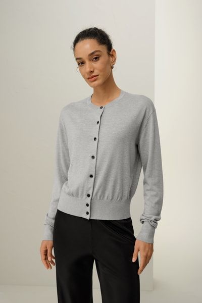 Cardigan aus Seiden-Kaschmir-Mix