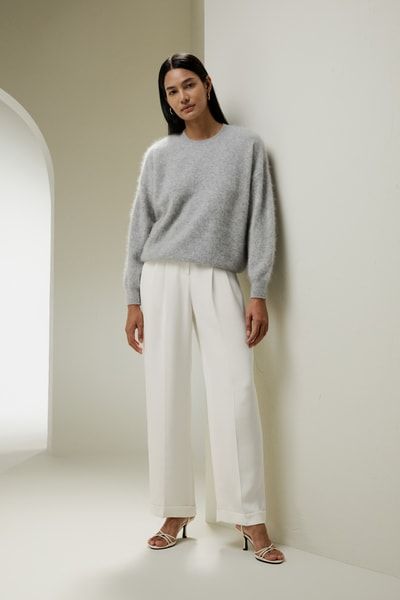 Kaschmir-Sweatshirt mit entspannter Silhouette
