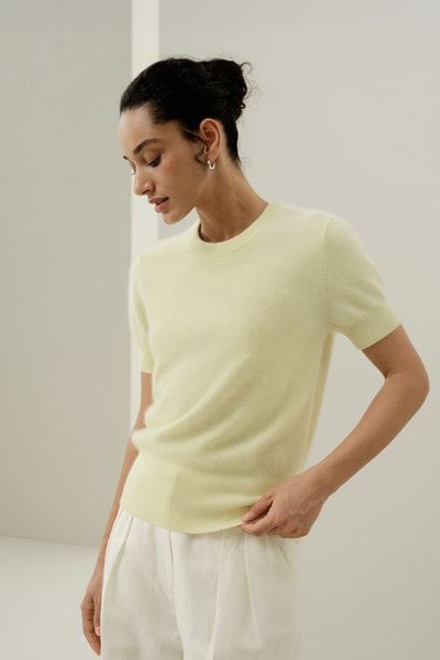 Luxuriöser Gebürsteter Kaschmir-Strickpullover