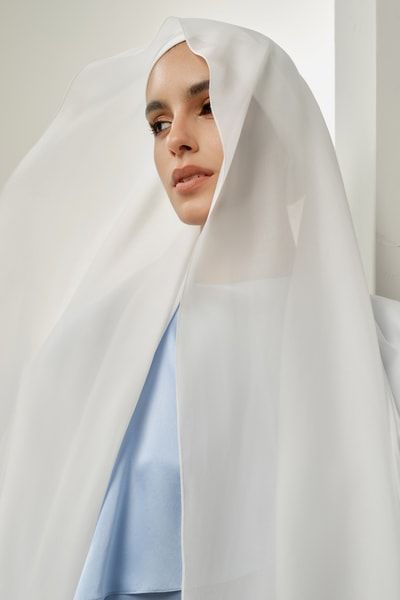 Eleganter Seiden-Chiffon-Hijab