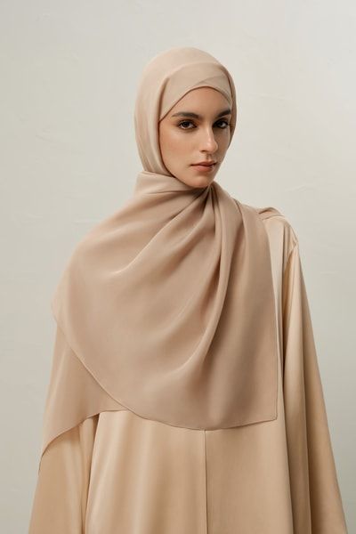Eleganter Seiden-Chiffon Hijab