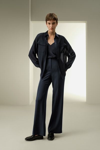 Halbtransparente Bluse aus Seidenchiffon