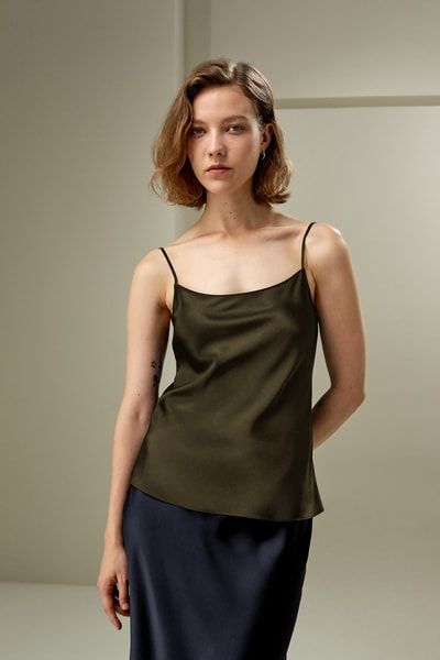Luxuriöses Camisole aus Seiden-Charmeuse
