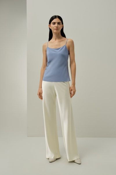 Elegantes Seiden-Charmeuse Camisole Top