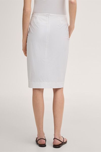 Taillierter Gabardine-Bleistiftrock