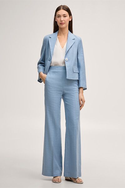 Ärmellose Crêpe-Bluse mit Raffung