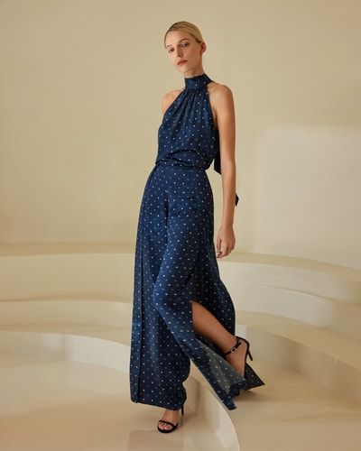 Elegante Ginkgo-Hose mit weitem Bein