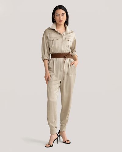 Sandgewaschener Safari-Overall im Utility-Stil