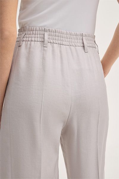 Elegante Weit Geschnittene Leinen-Culotte