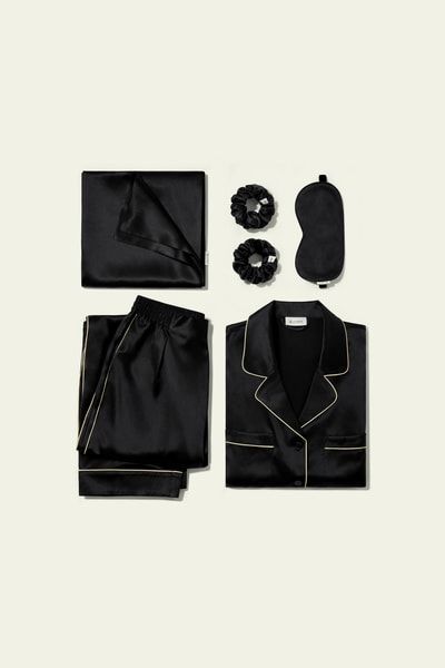 Luxuriöses Seiden-Pyjama-Geschenkset