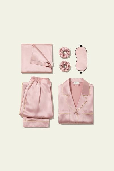 Luxuriöses Seiden-Pyjama-Geschenkset