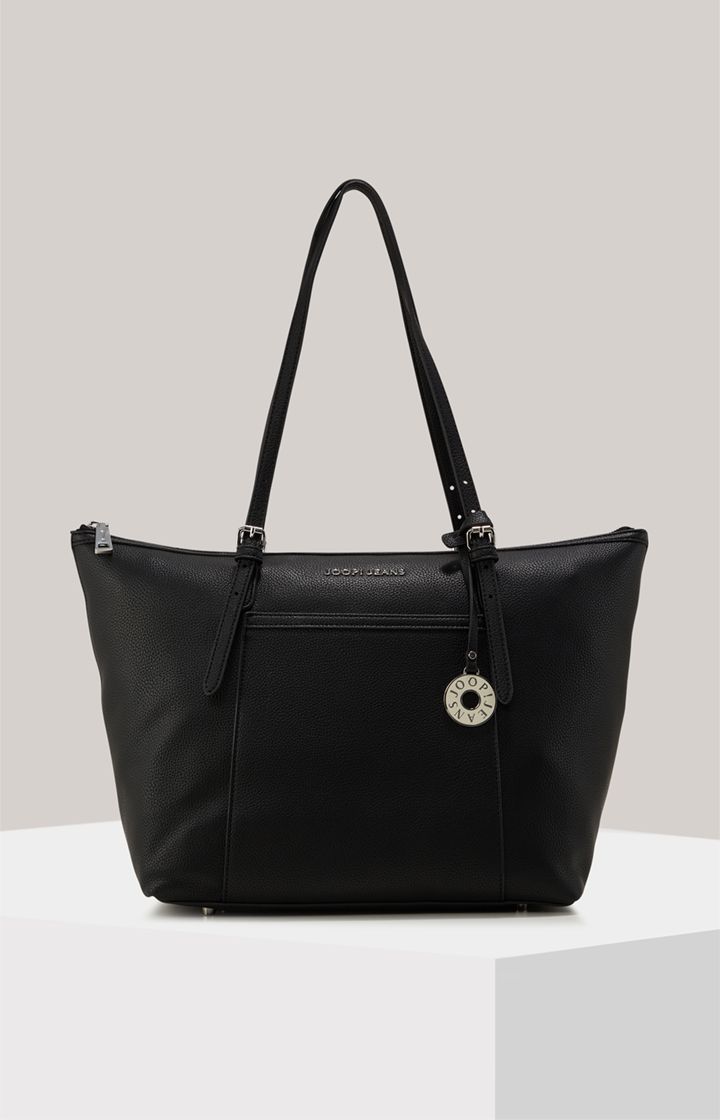 Eleganter Shopper aus genarbtem Kunstleder