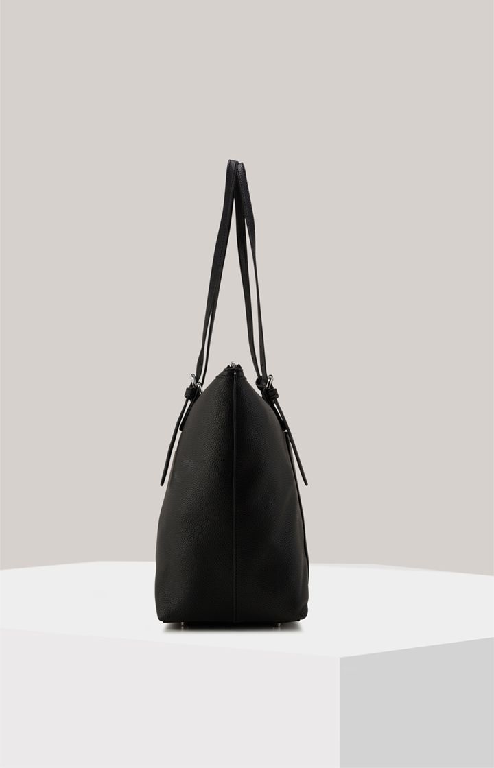 Eleganter Shopper aus genarbtem Kunstleder