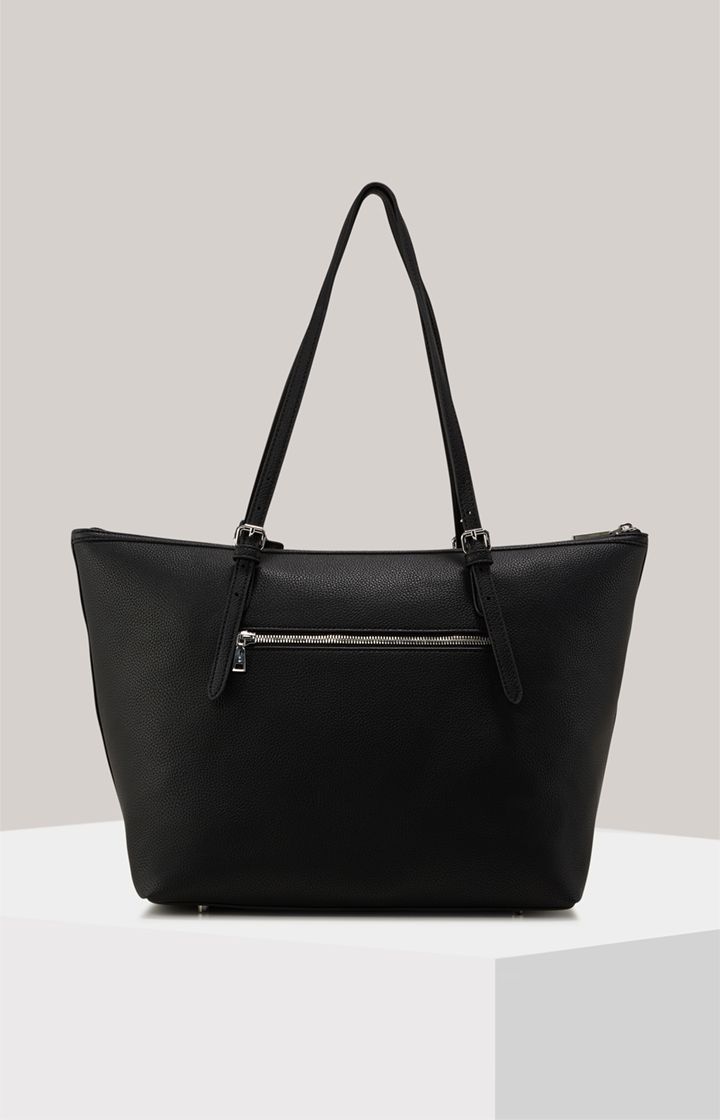 Eleganter Shopper aus genarbtem Kunstleder