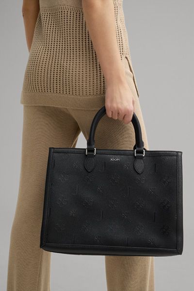 Henkeltasche mit Logo-Prägung