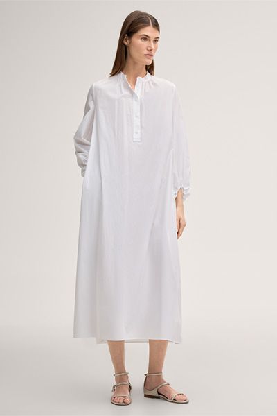 Minimalistisches Maxikleid mit Stehkragen