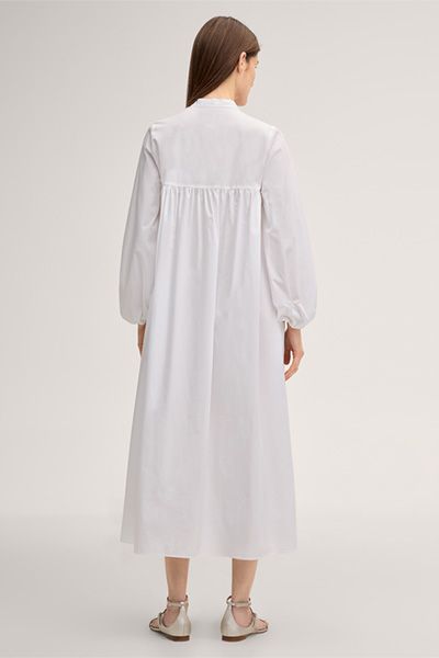 Minimalistisches Maxikleid mit Stehkragen