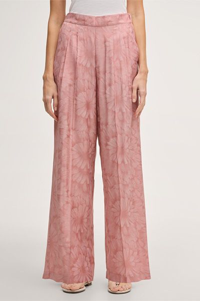 Palazzohose mit floralem Print