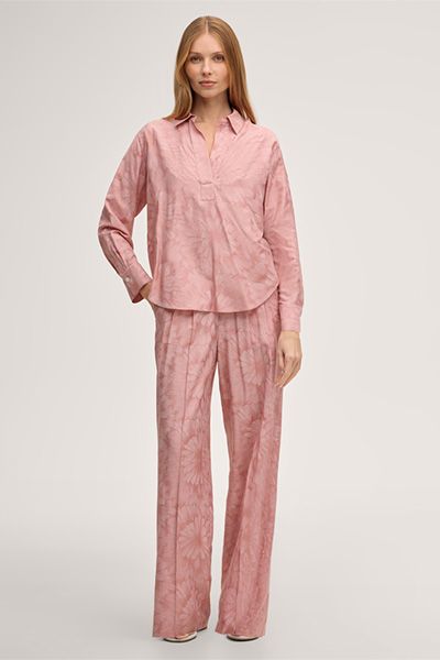 Palazzohose mit floralem Print