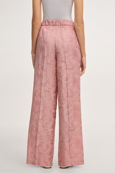 Palazzohose mit floralem Print