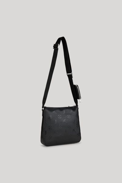 Crossbody-Tasche mit Logo-Prägung und Pouch