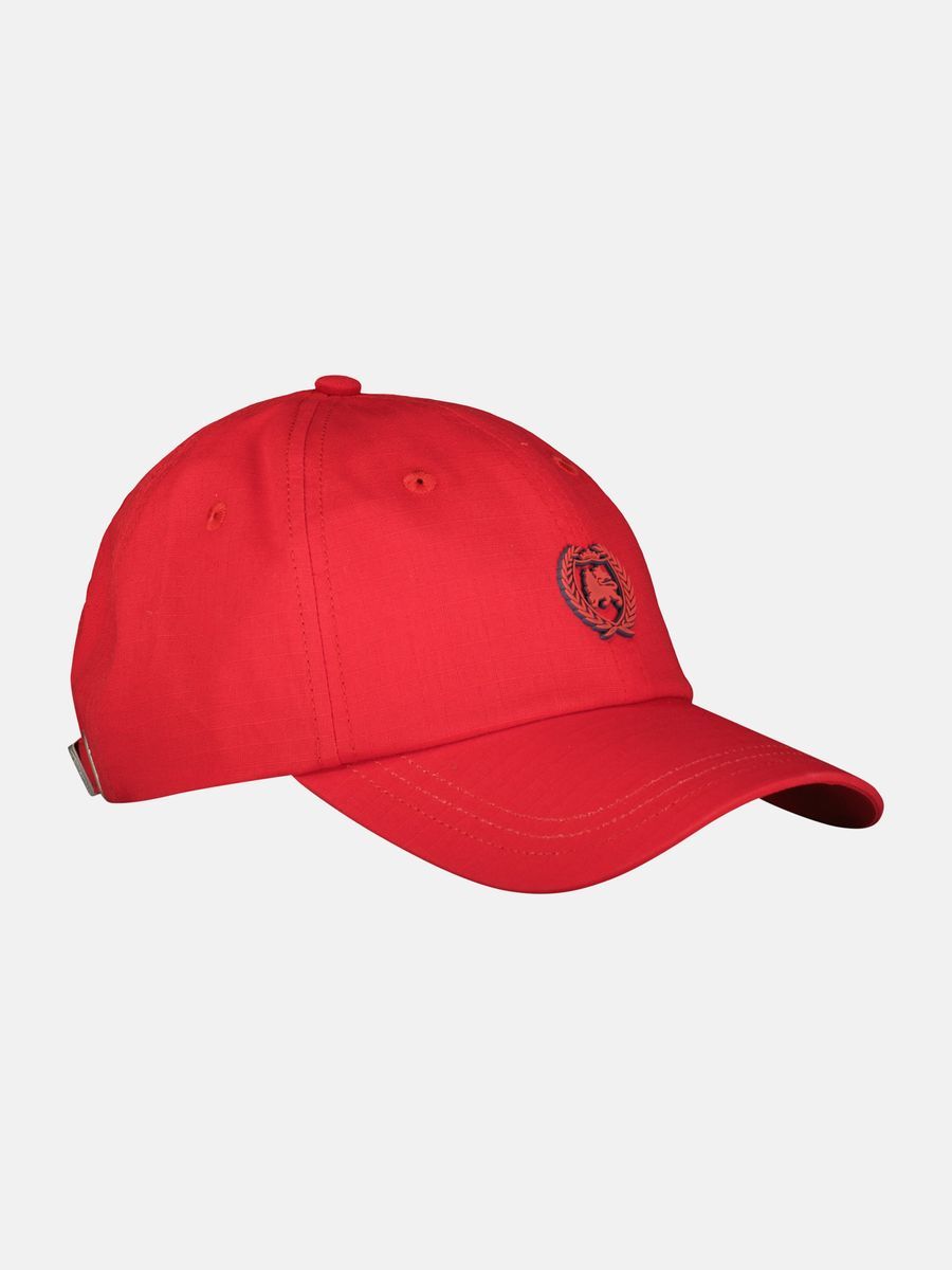 Baseballkappe aus Baumwolle mit Emblem