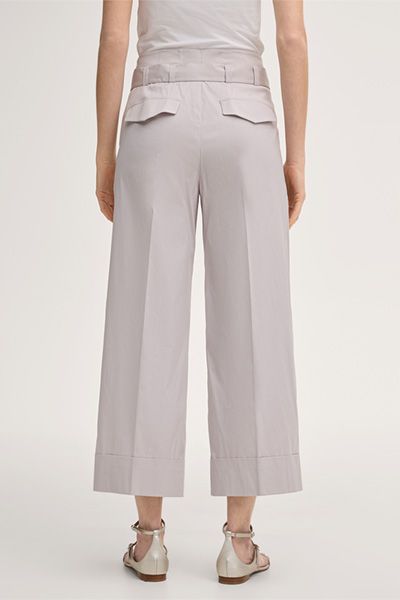 Hochtaillierte Culotte mit Bundfalten