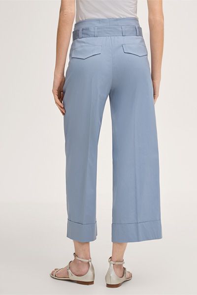 High-Waist Culotte mit Bundfalte