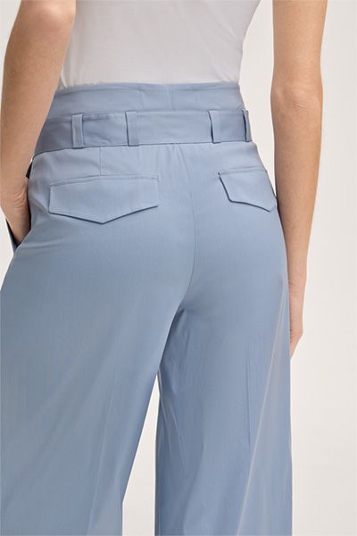 High-Waist Culotte mit Bundfalte