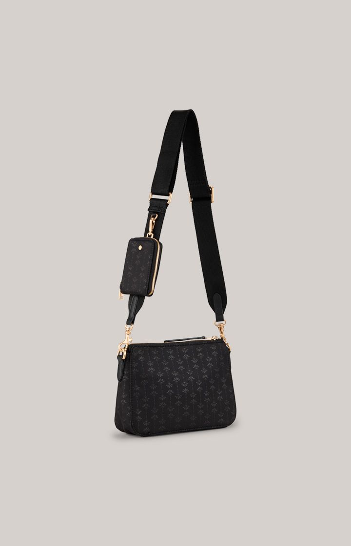 Logogeprägte Schultertasche mit Etui