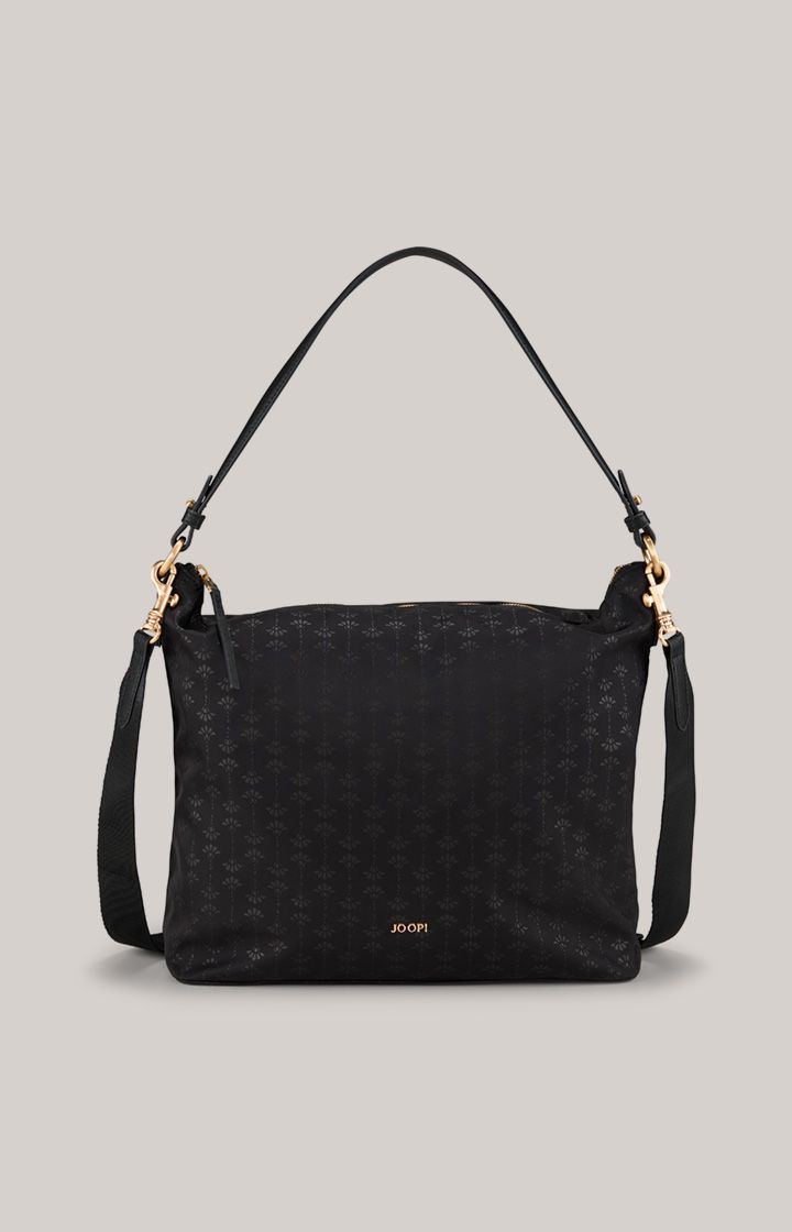 Nylon-Hobo-Tasche mit Logo-Muster