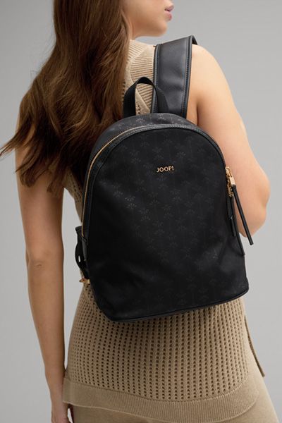 Minimalistischer Nylon-Rucksack mit Logoprägung