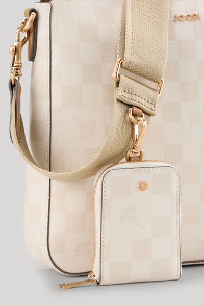Jasmina Signatur Schultertasche mit Karomuster