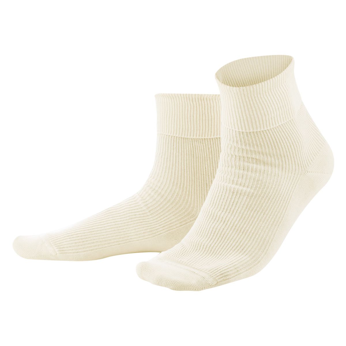 Gerippte Socken aus Bio-Baumwolle