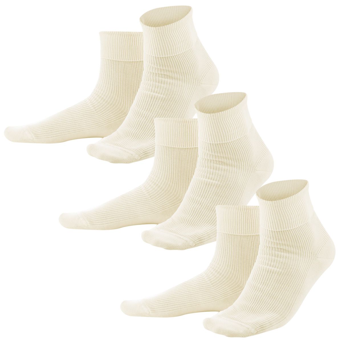 Nahtlose gerippte Bio-Baumwollsocken
