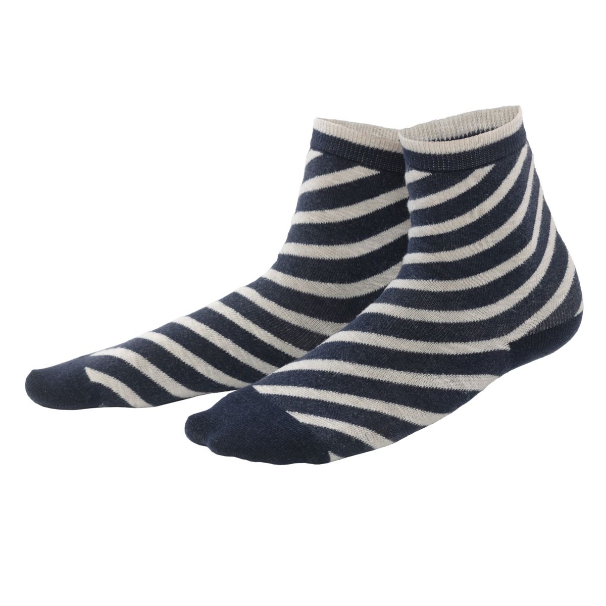 Gestreifte Socken aus Bio-Baumwolle