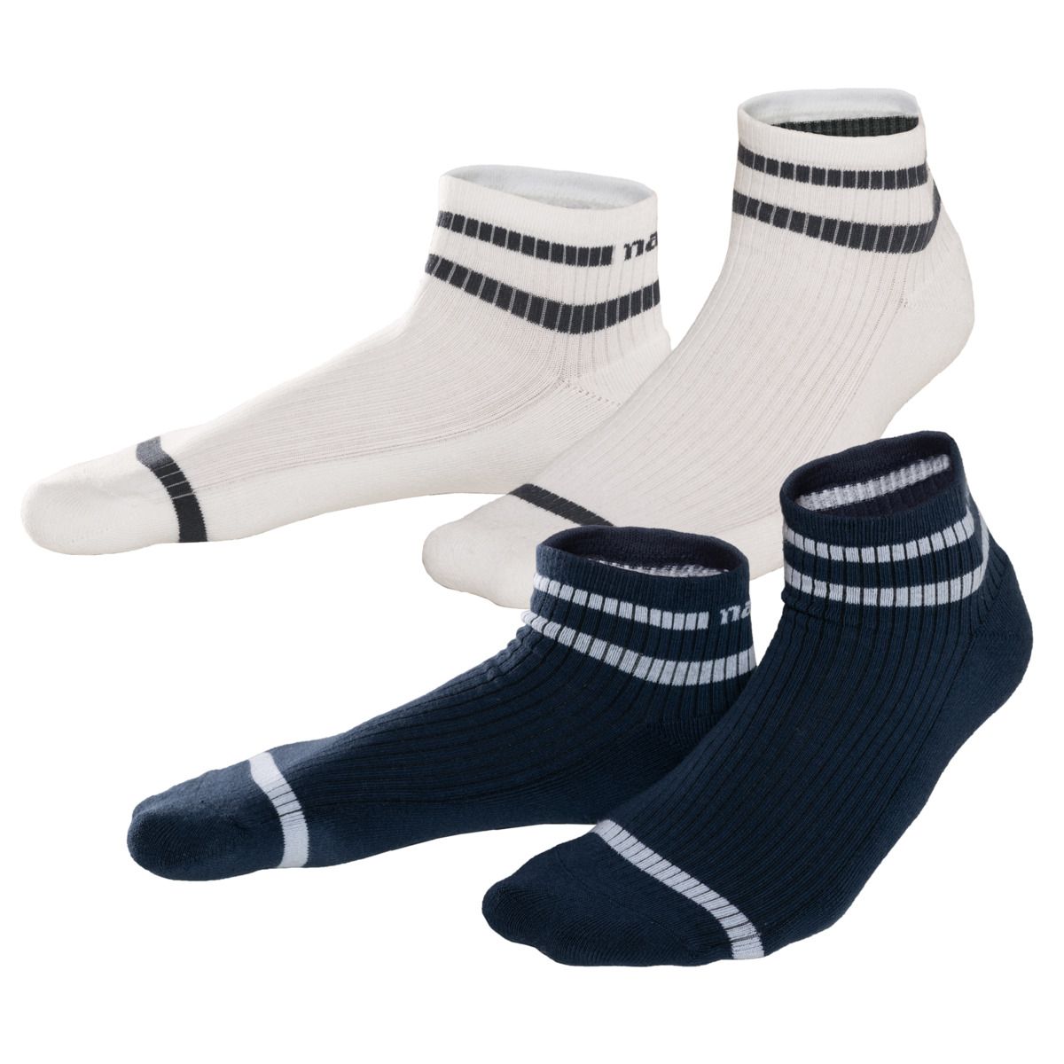 Sportliche Sneaker-Socken im Streifen-Look