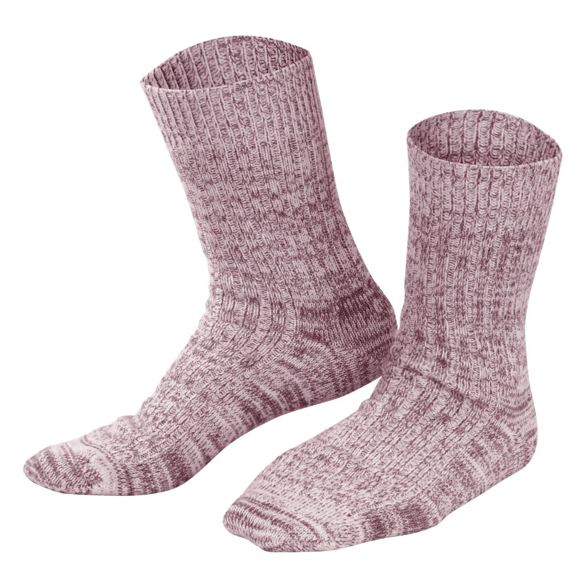 Gemütliche Bio-Wollmischung Socken