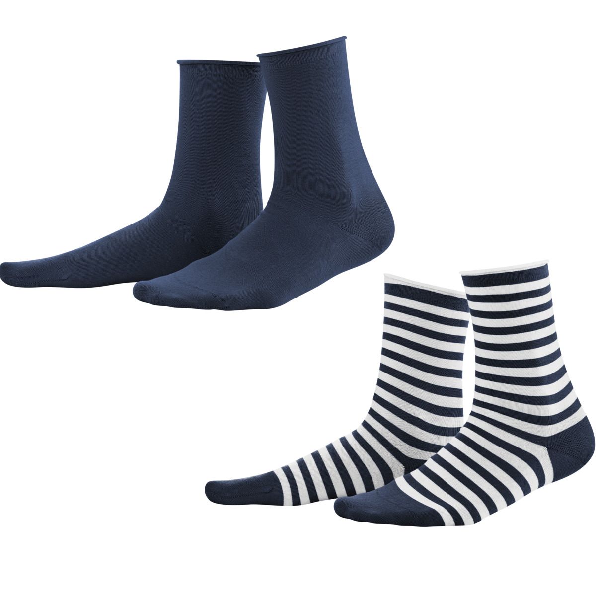 Mittelhohes Bio-Baumwoll-Socken-Set