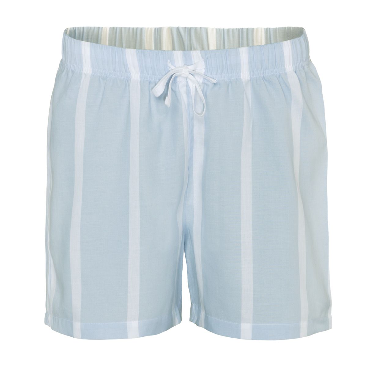 Gestreifte Pyjama-Shorts aus Bio-Baumwolle