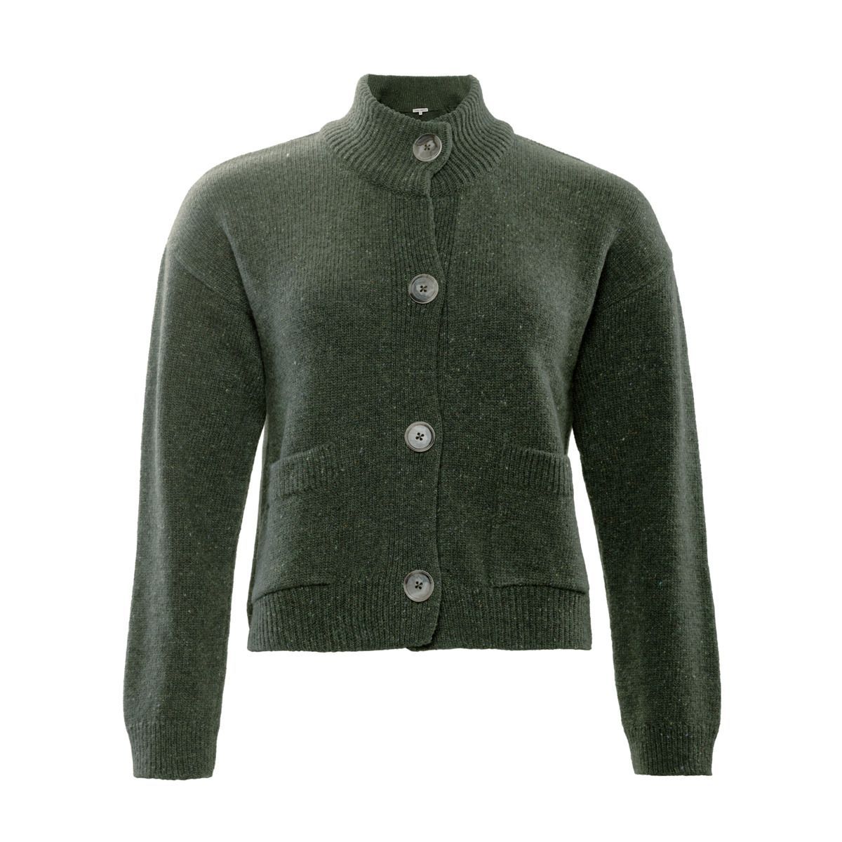 Grobstrick-Cardigan aus Bio-Wolle