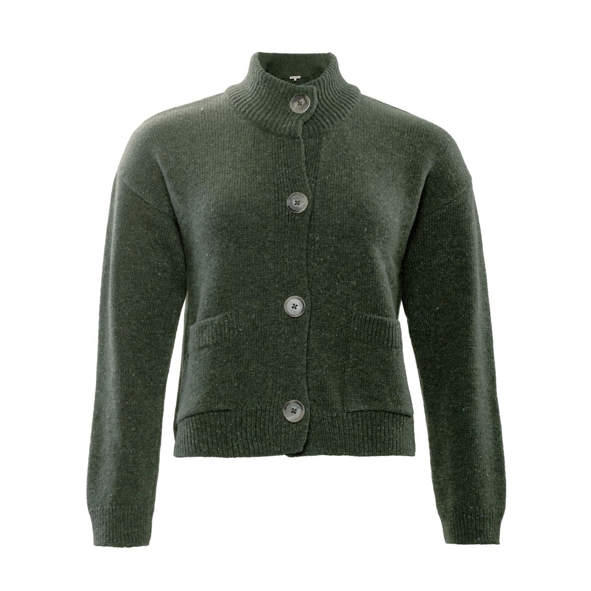 Grobstrick-Cardigan aus Bio-Wolle